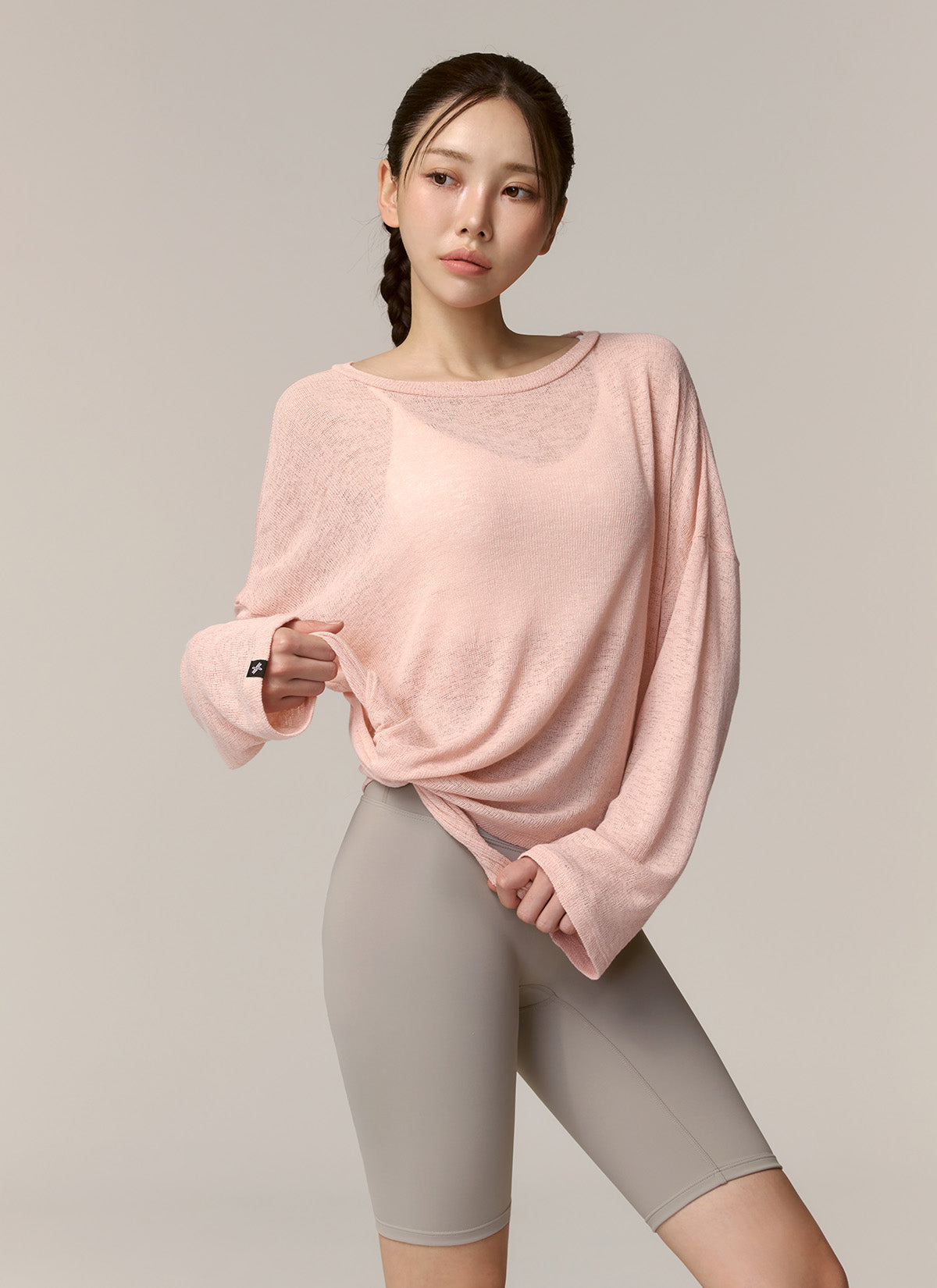 Stylish Side Slit Long Sleeve Cover Up - Women's Fashion Beachwear for Summer Vacation & Pool Parties