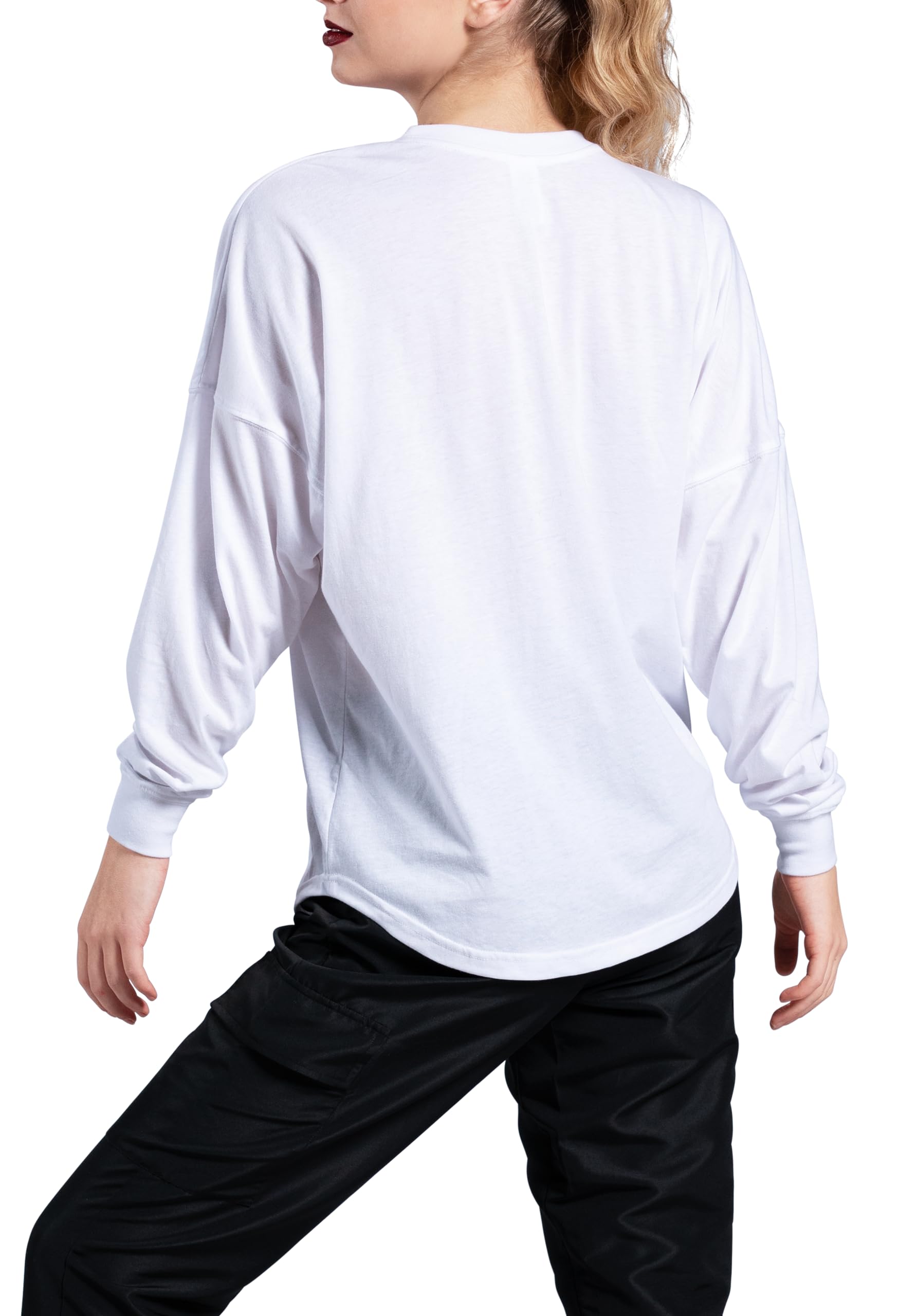 Balera Women's Long Sleeve Dance T-Shirt - Comfortable Stretch Performance Top for Ballet, Jazz & Contemporary Dance Practice