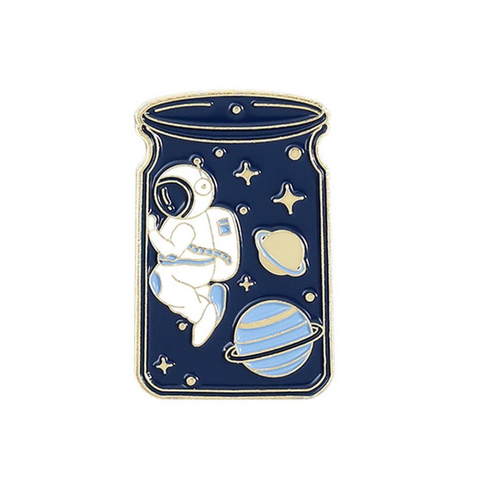 Funny Cartoon Whale & Astronaut Enamel Pin Set - Cute Planet Brooches for Hats, Bags, Clothes & Lapels (1-5 Pcs) - Perfect for Gifts, Collectors & Fashion Accessories