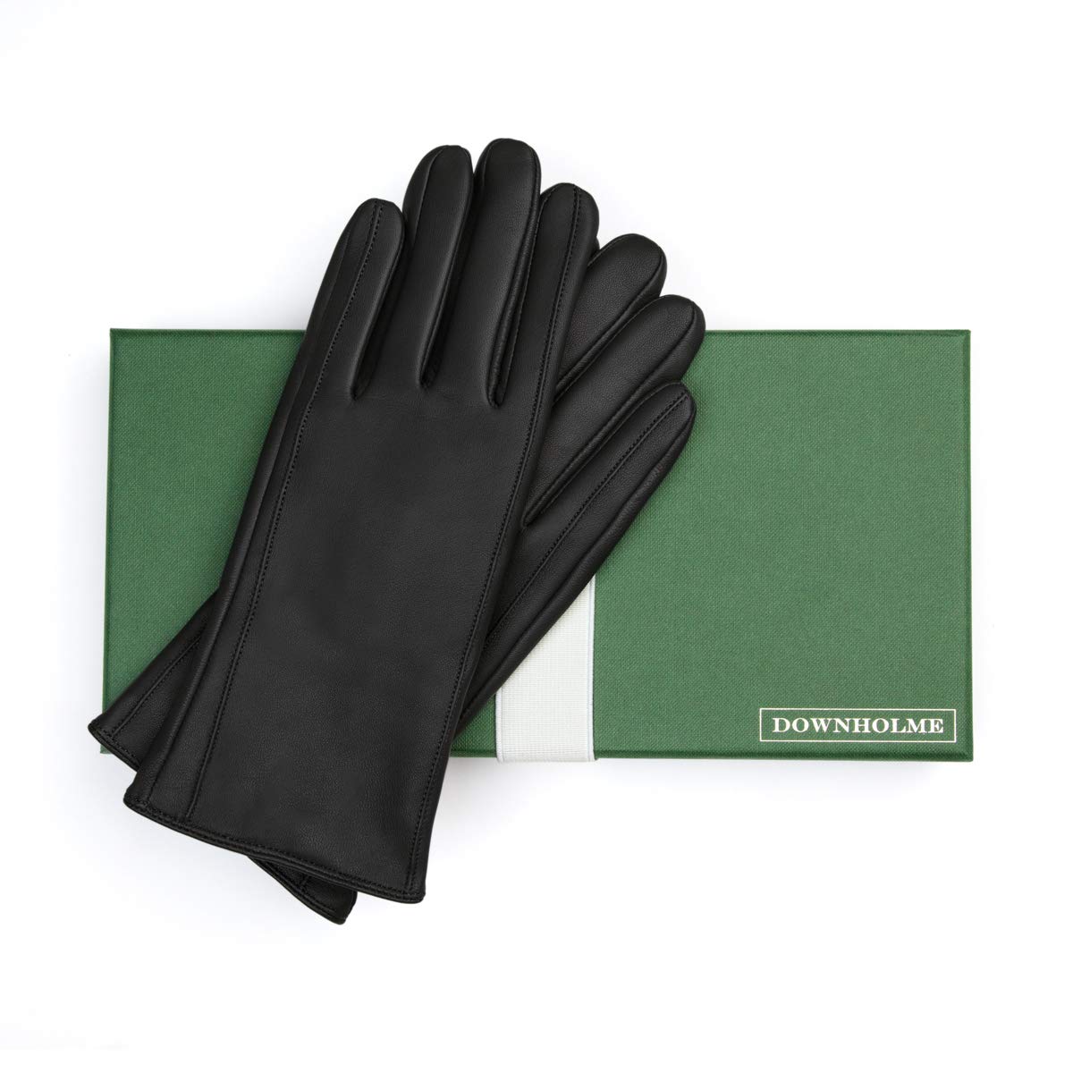Downholme Vegan Leather Gloves for Women - Soft Faux Leather Winter Gloves, Touchscreen Compatible, Warm & Stylish - Perfect for Driving, Outdoor Activities & Cold Weather Fashion