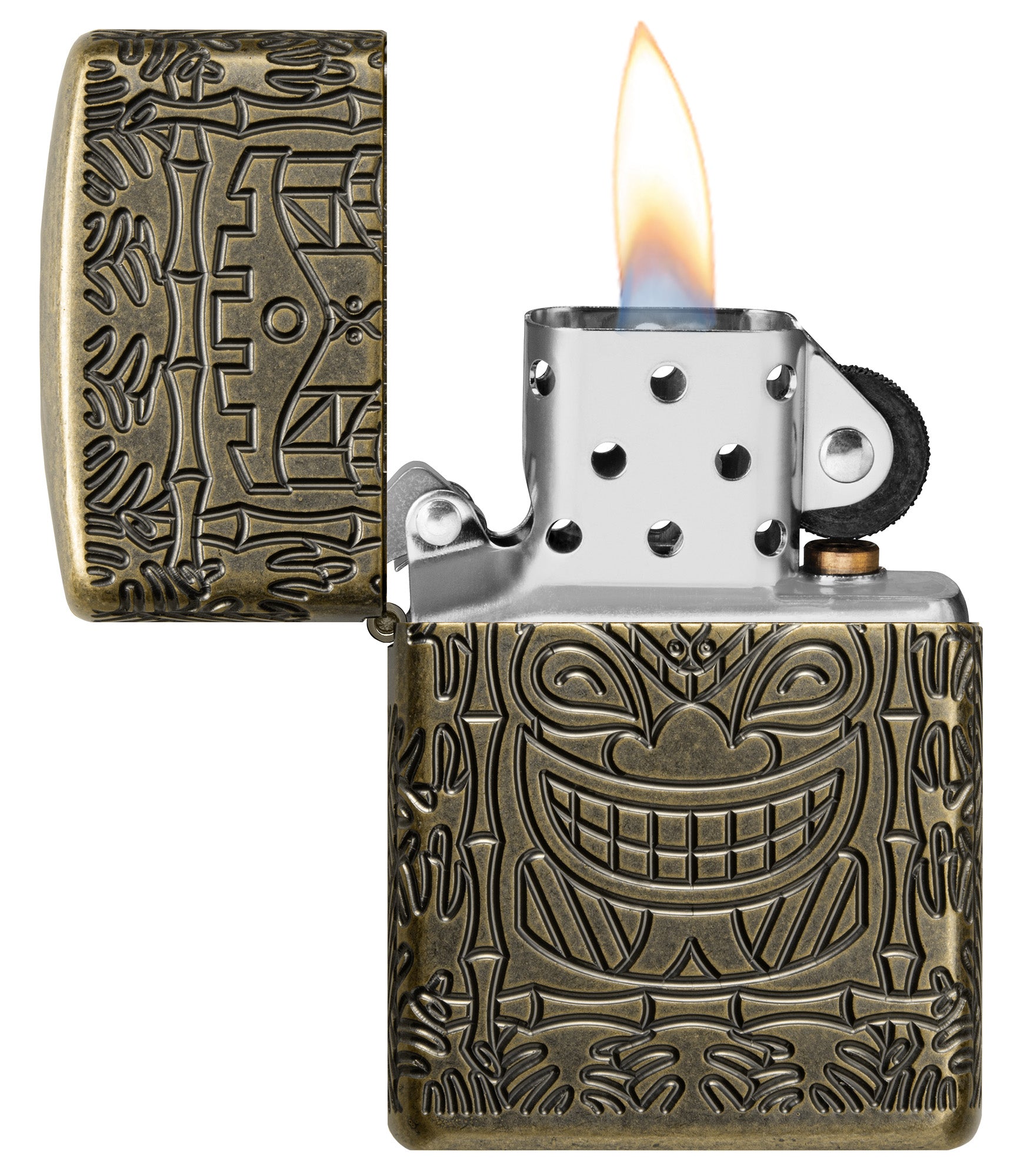 Tiki Brass Design - Handcrafted Polynesian-Inspired Brass Decor for Home & Bar - Perfect for Tropical Themed Parties, Luaus, and Beach House Decor