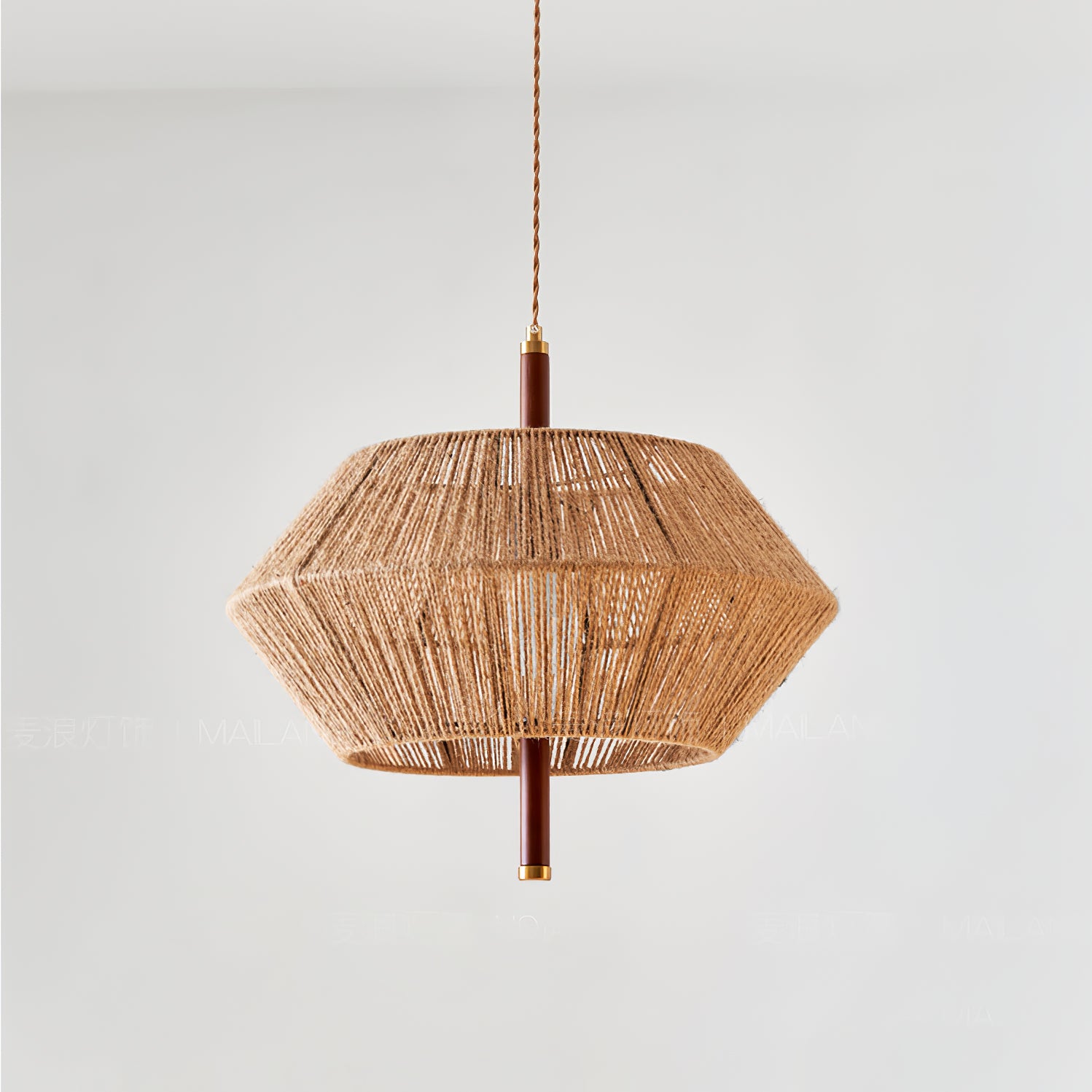 Aluna Corded Pendant Light - Modern Hanging Ceiling Fixture for Kitchen Island, Dining Room & Bedroom Lighting