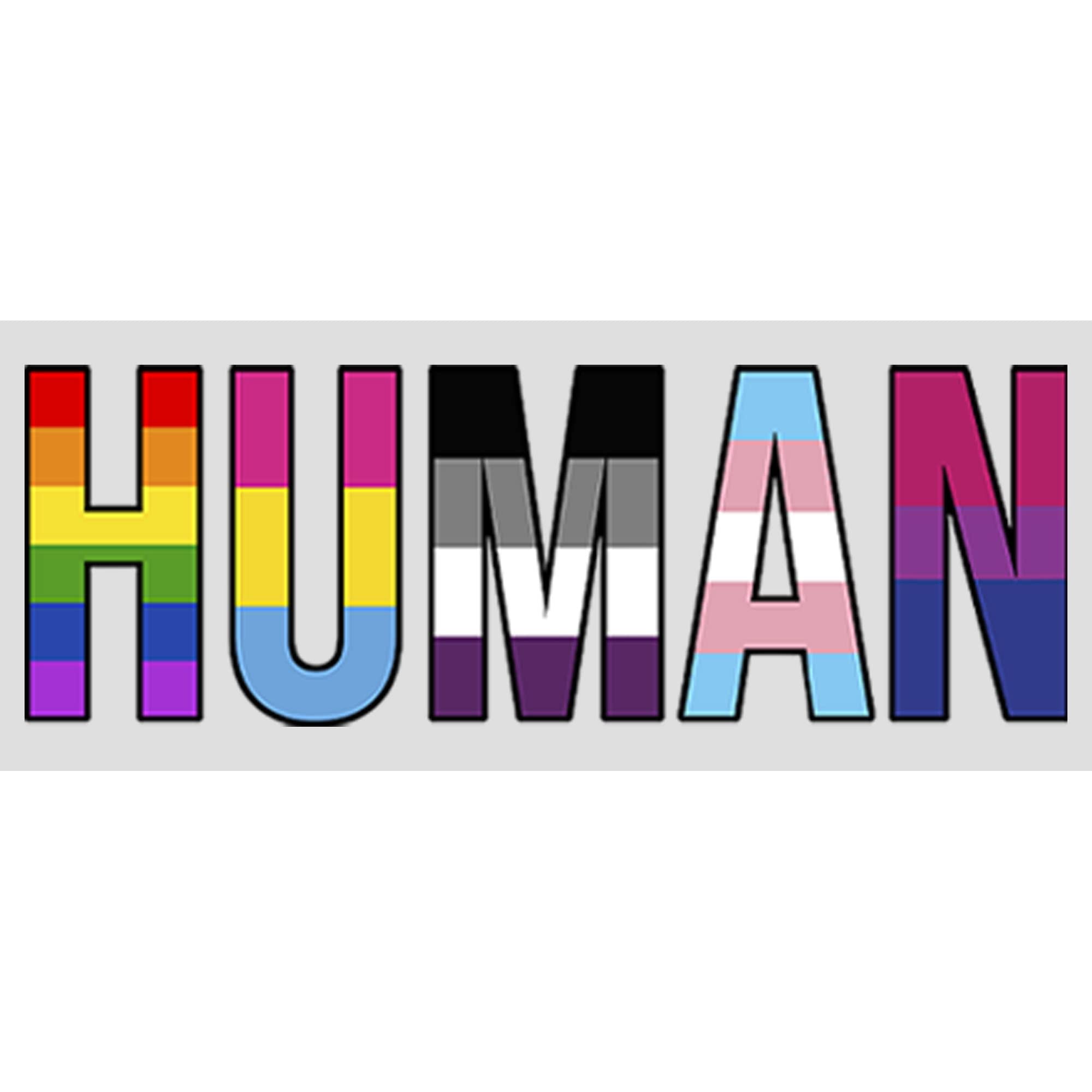 Women's Human Pride Racerback Tank Top - Gym & Casual Wear