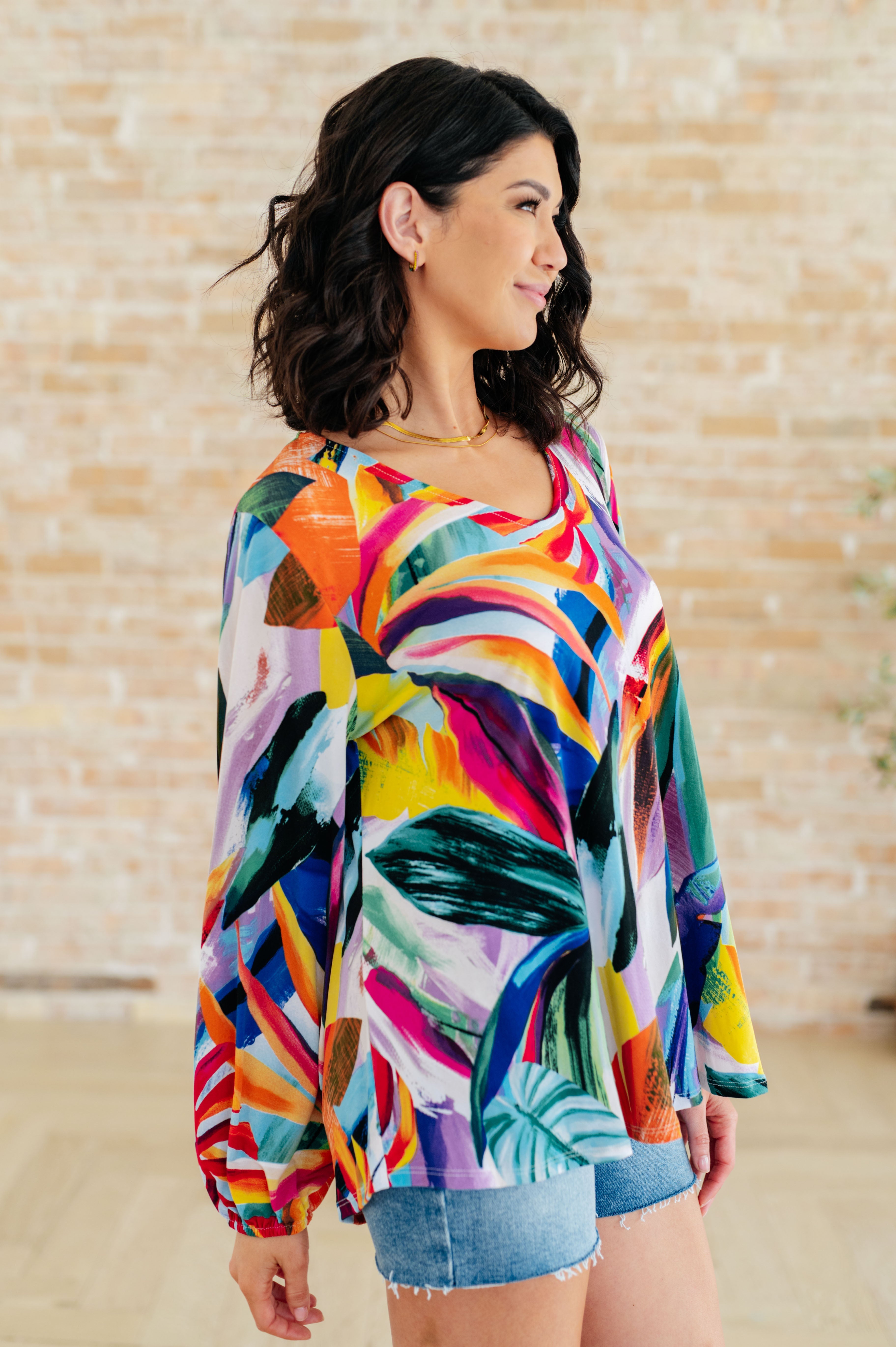 Elegant Scoop Neck Blouse for Women - Flowy Casual & Office Tops - Perfect for Work, Date Night & Everyday Wear