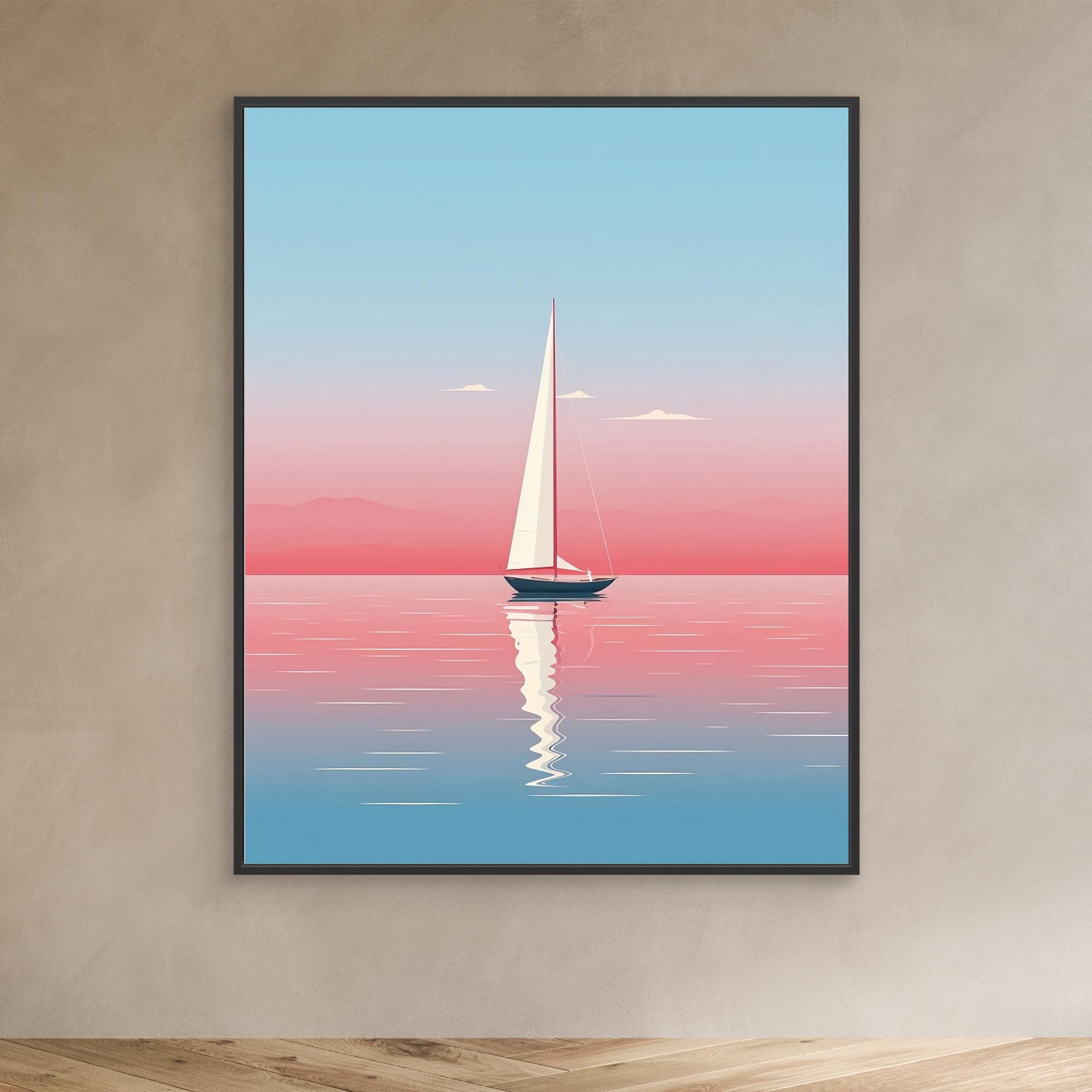 Sailing In Peace by Emiliano Deificus - Premium Canvas Wall Art Print for Living Room, Bedroom & Office Decor