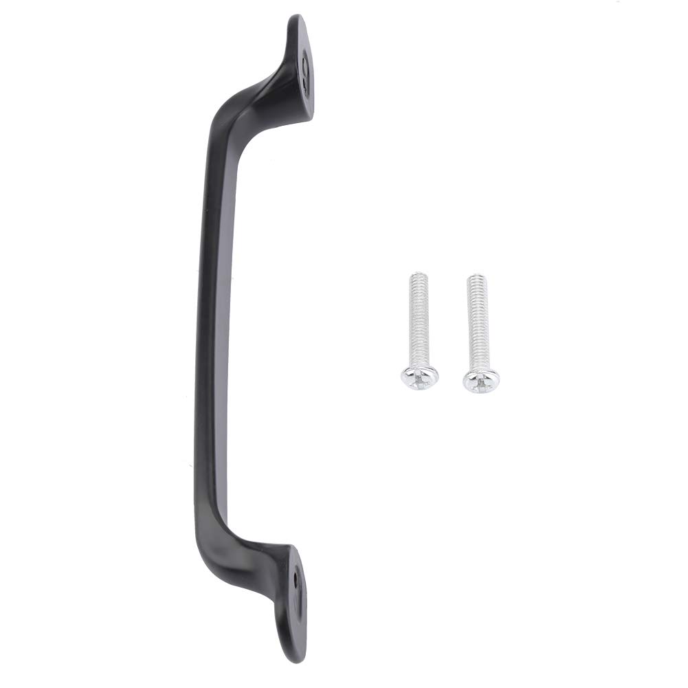 Premium Black Door Handle - Heavy Duty Cabinet & Wardrobe Drawer Pulls (2 Pack) - Perfect for Kitchen Cabinets, Bedroom Furniture & Office Storage Solutions