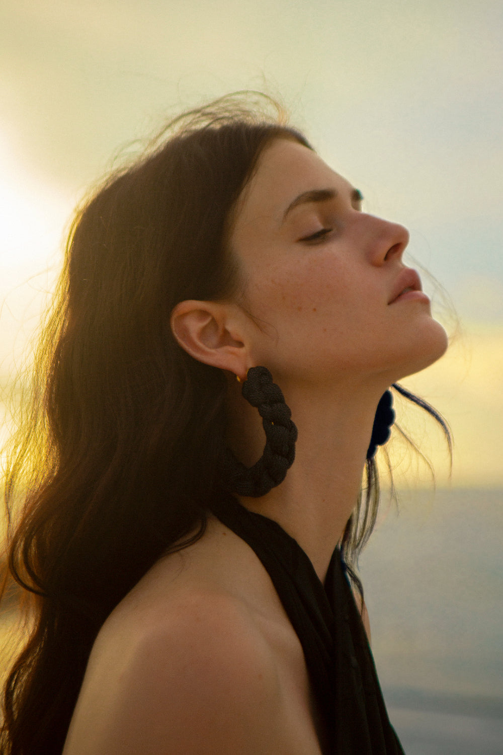 Sueño Nautico Hoops - Nautical Style Earrings for Women, Sterling Silver Dangle Hoop Earrings, Perfect for Beach Vacation, Summer Outfits and Boho Fashion