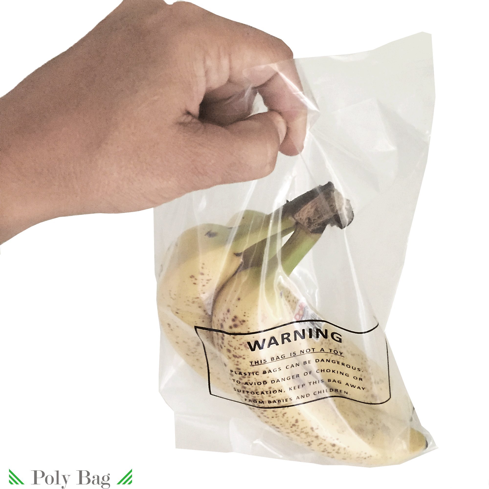 Self Sealing Clear Poly Bags with Suffocation Warning - 1.5mil Thick for Amazon FBA - 6x9 Inches (1000 Count) - Perfect for Packaging, Storage & Shipping Small Items