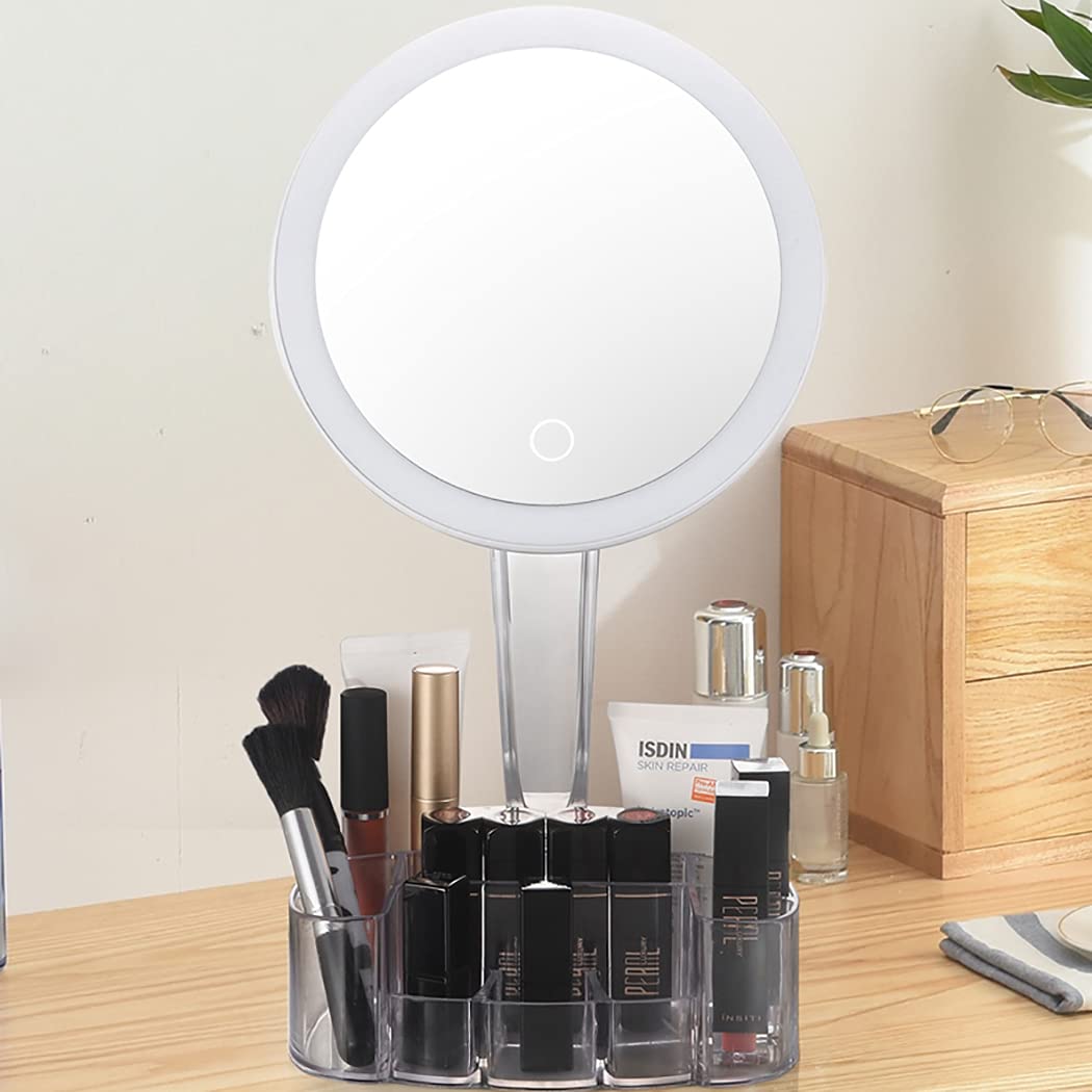 Licogel LED Makeup Mirror - USB Rechargeable, Detachable for Vanity & Travel