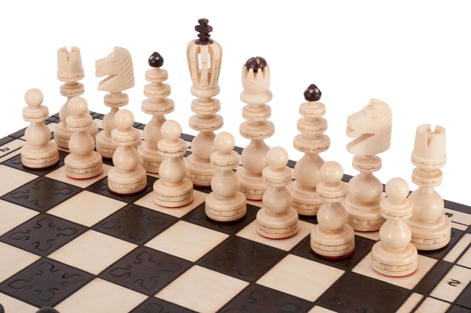 Premium Norwegian Travel Chess Set & Board - Portable Folding Wooden Chess Game for Adults & Kids - Perfect for Camping, Travel, and Outdoor Adventures