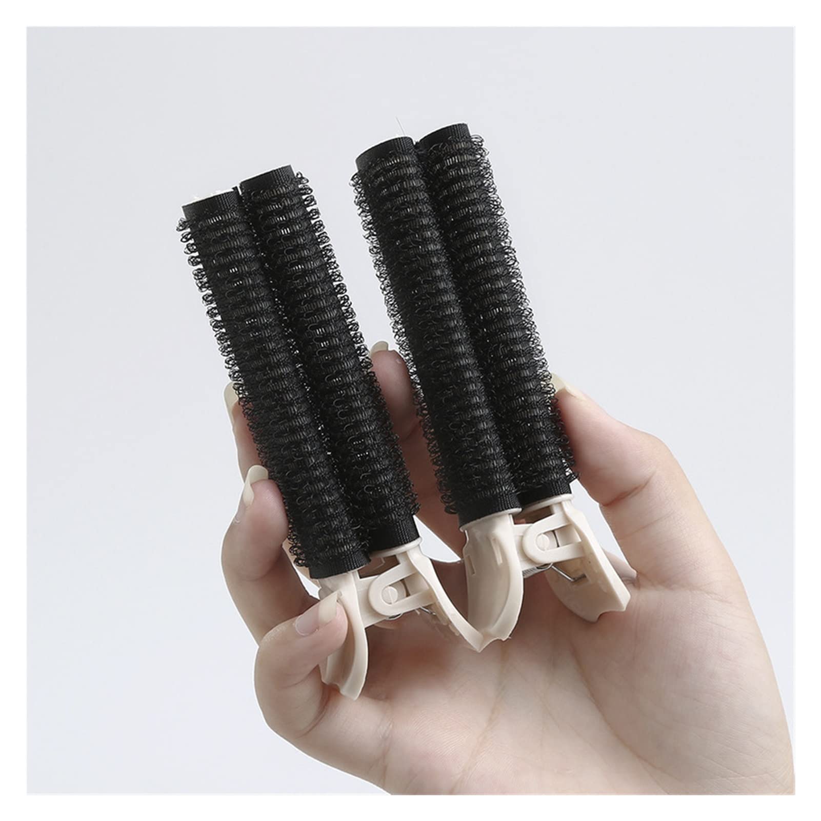 2PCS Bangs Hair Root Fluffy Lazy Hair Clips - Volumizing Top Styling Hairpins & Rollers for Curling & Lifting Bangs - Black Hair Accessories (Perfect for Everyday Styling & Special Occasions)