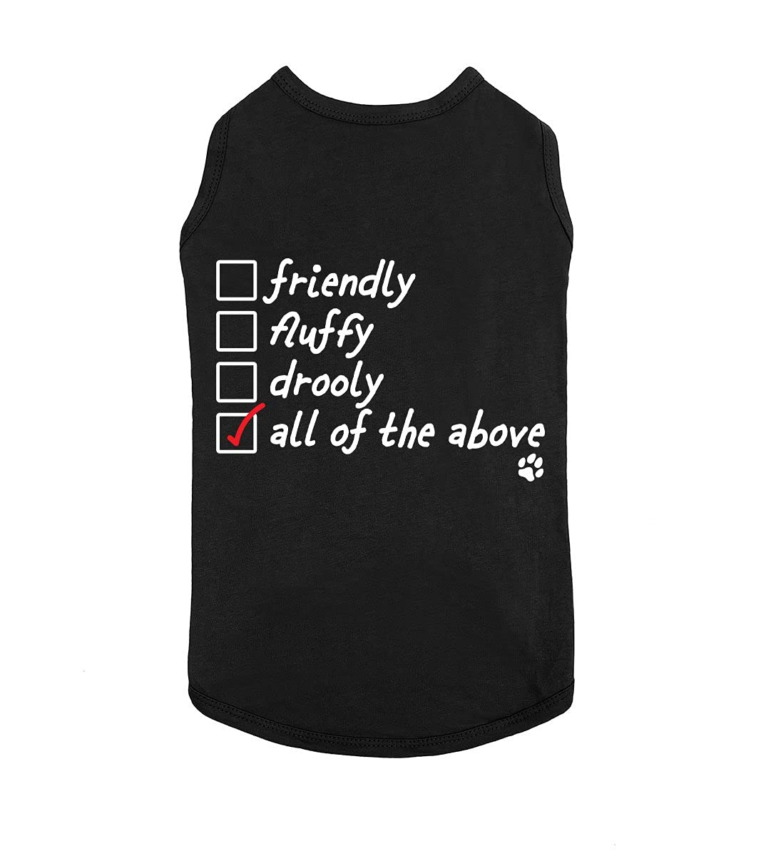 Funny Dog T-Shirt - Cute Pet Puppy Cat Tee for Small & Large Dogs - Soft, Breathable & Comfortable Dog Clothes - Perfect for Daily Walks, Playtime & Pet Parties - Black (X-Large)