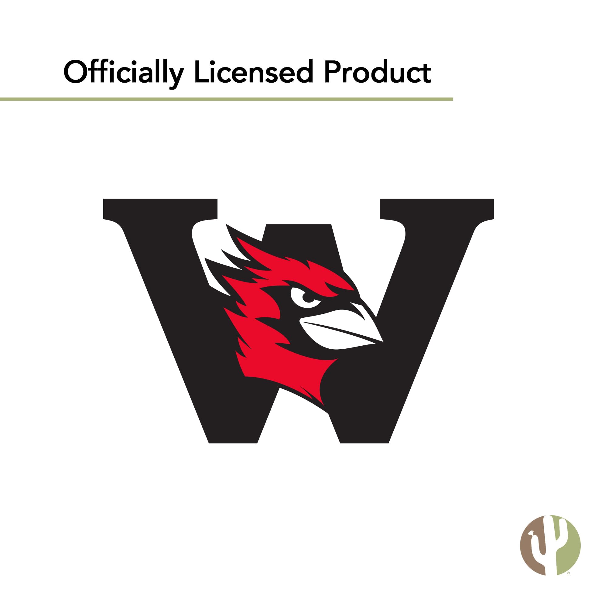 Desert Cactus Wesleyan University Cardinals Vinyl Stickers - Waterproof Decals for Laptop, Water Bottle, Car & Scrapbook - Perfect for College Dorm Decor, School Spirit & Fan Gifts