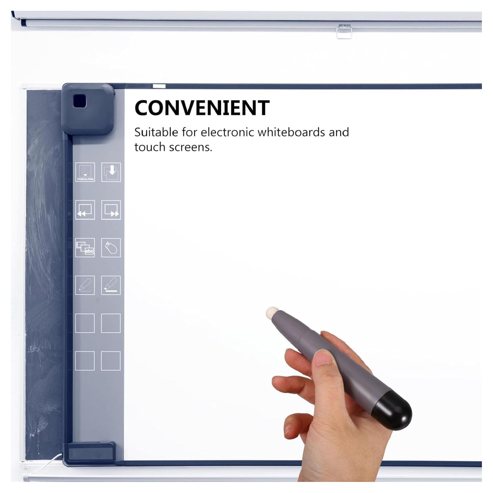 3-Pack Interactive Whiteboard Pens for Smartboards & Digital Screens - Compatible with Pen Tablets, Multimedia Whiteboards - Ideal for Classrooms, Offices & Online Teaching