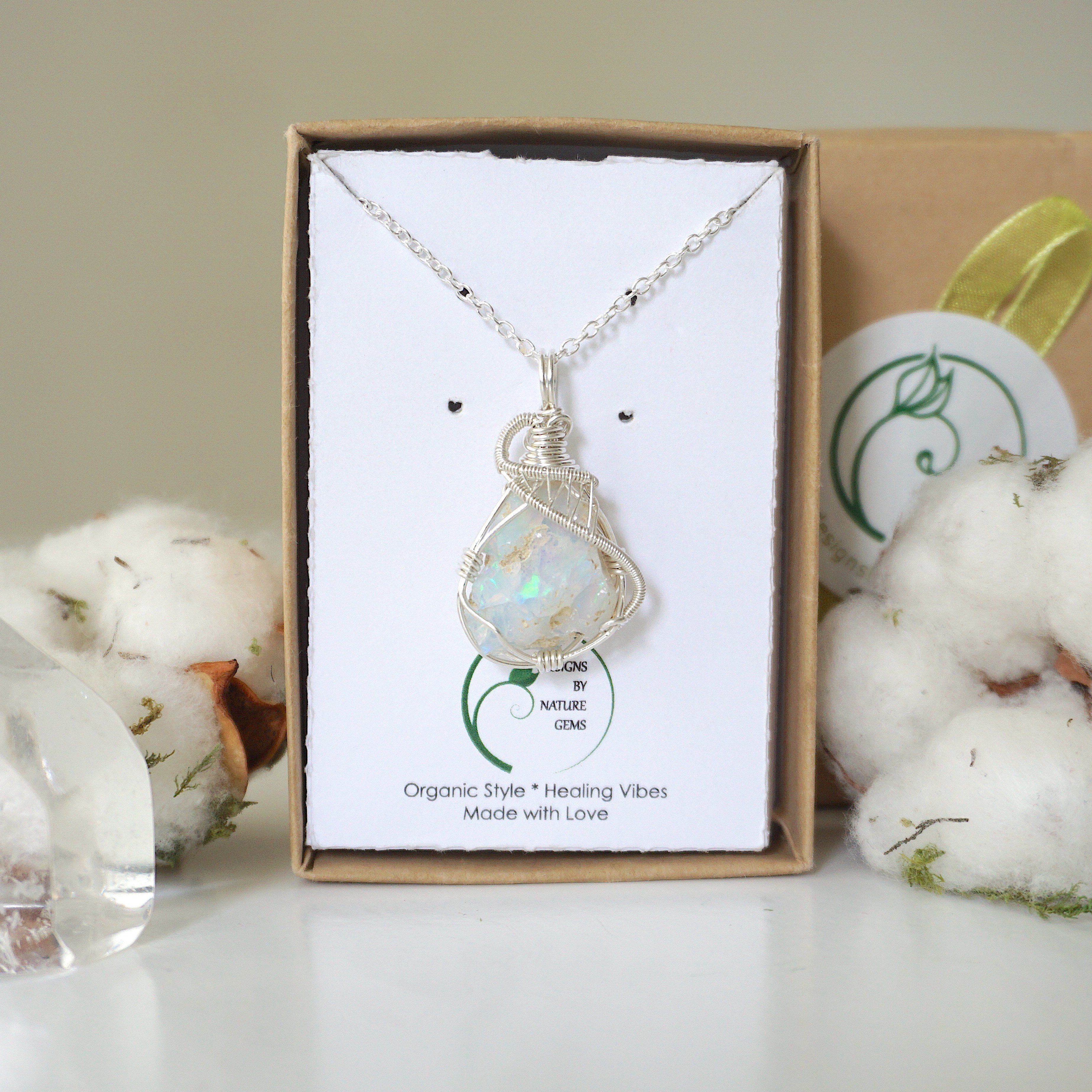 Fire Opal Pendant Necklace - Sterling Silver 925 Jewelry for Women | Elegant Gift for Birthday, Anniversary & Special Occasions