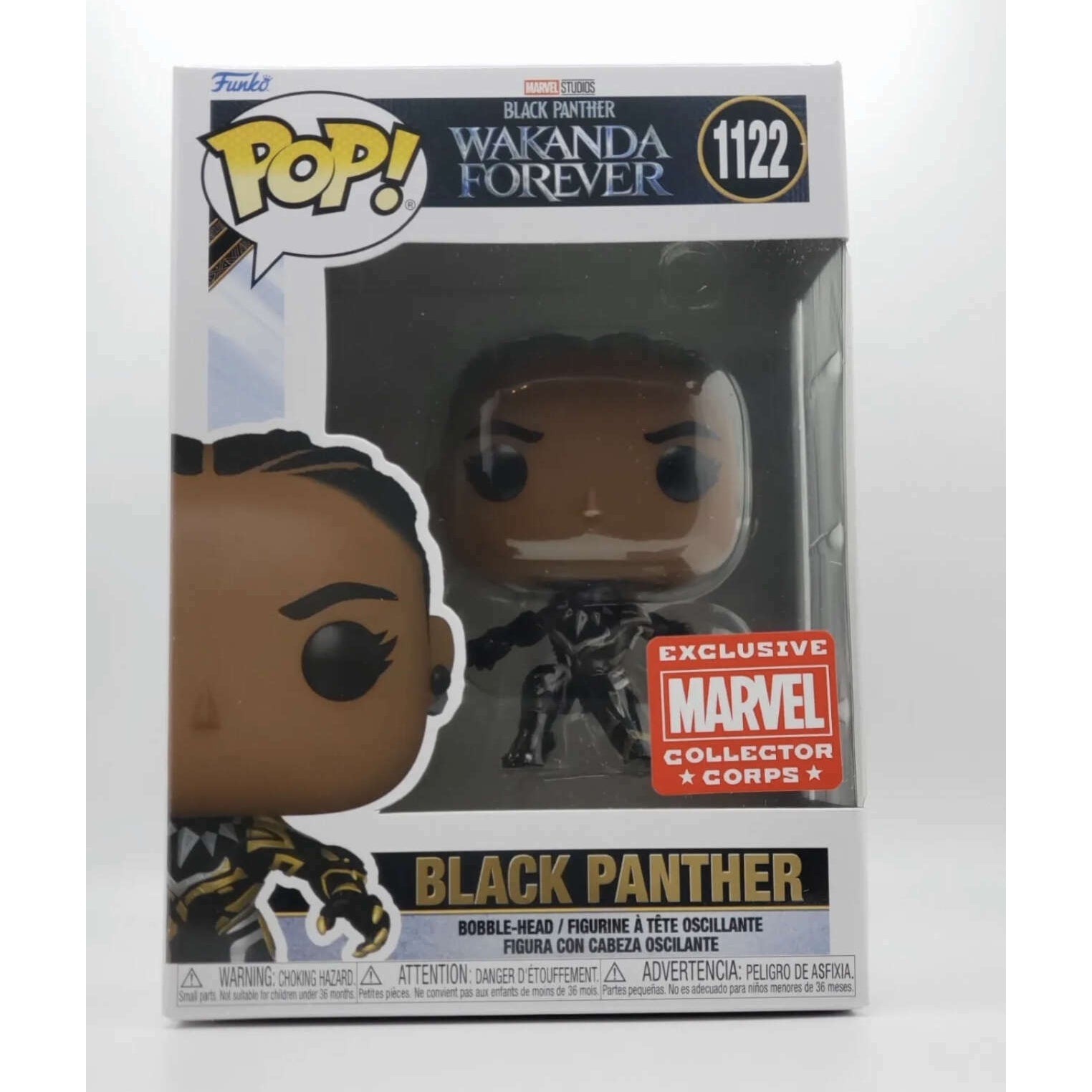 Marvel Black Panther Wakanda Forever Action Figure - Collectible Black Panther Toy for Kids & Adults - Perfect for Marvel Fans, Gifts, and Display