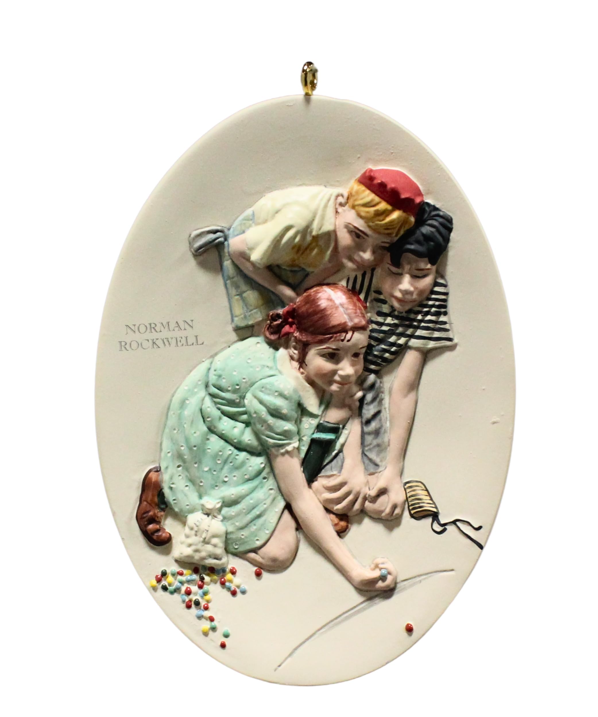 Hallmark Keepsake Ornament - 1997 Norman Rockwell Marbles Champion Collectible (QX6342) | Christmas Tree Decor, Gift for Collectors, Holiday Home Decoration