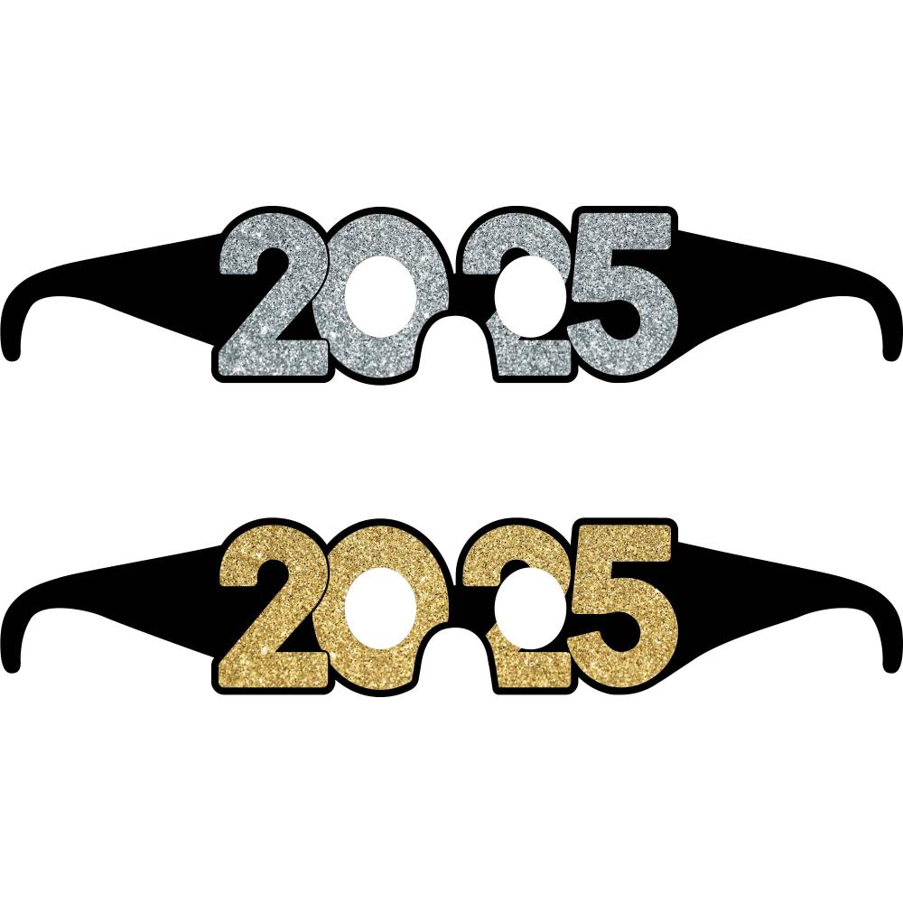 2025 Paper Glasses - 6 Pack Eco-Friendly Disposable Eyewear for Parties, Events & Costumes | Perfect for Halloween, New Year Celebrations & Themed Gatherings