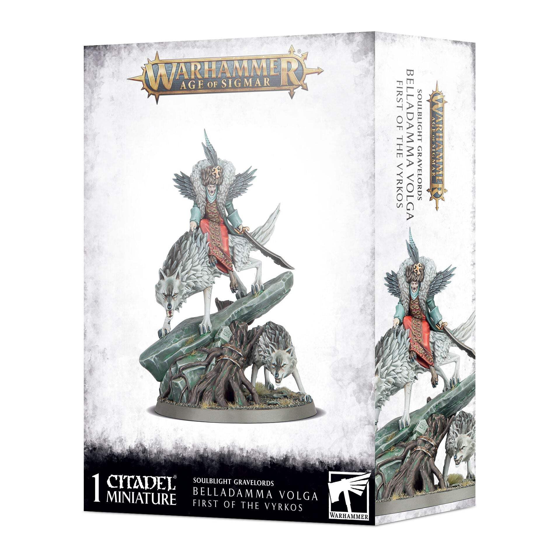 Warhammer Age of Sigmar Soulblight Gravelords Belladamma Volga First of The Vyrkos Miniature for Tabletop Gaming and Collecting