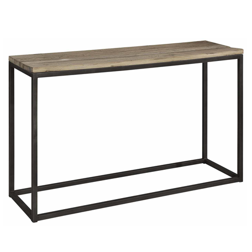 Artwood Elmwood Elm & Iron Console Table - Rustic Industrial Entryway Furniture for Hallway, Living Room & Foyer Decor
