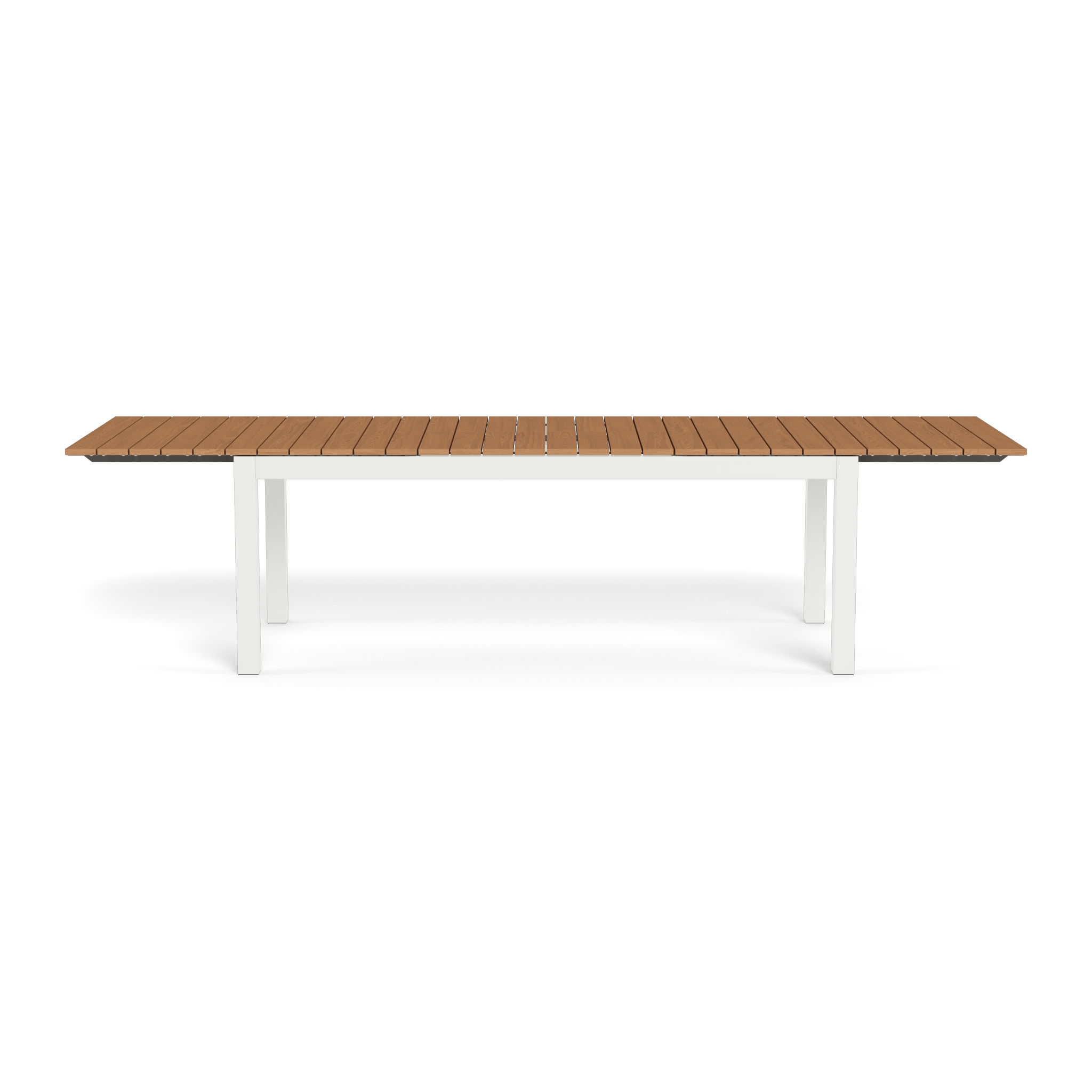 Pacific Teak Extension Dining Table - Expandable Solid Wood Table for 6-10 People - Perfect for Family Gatherings & Dinner Parties