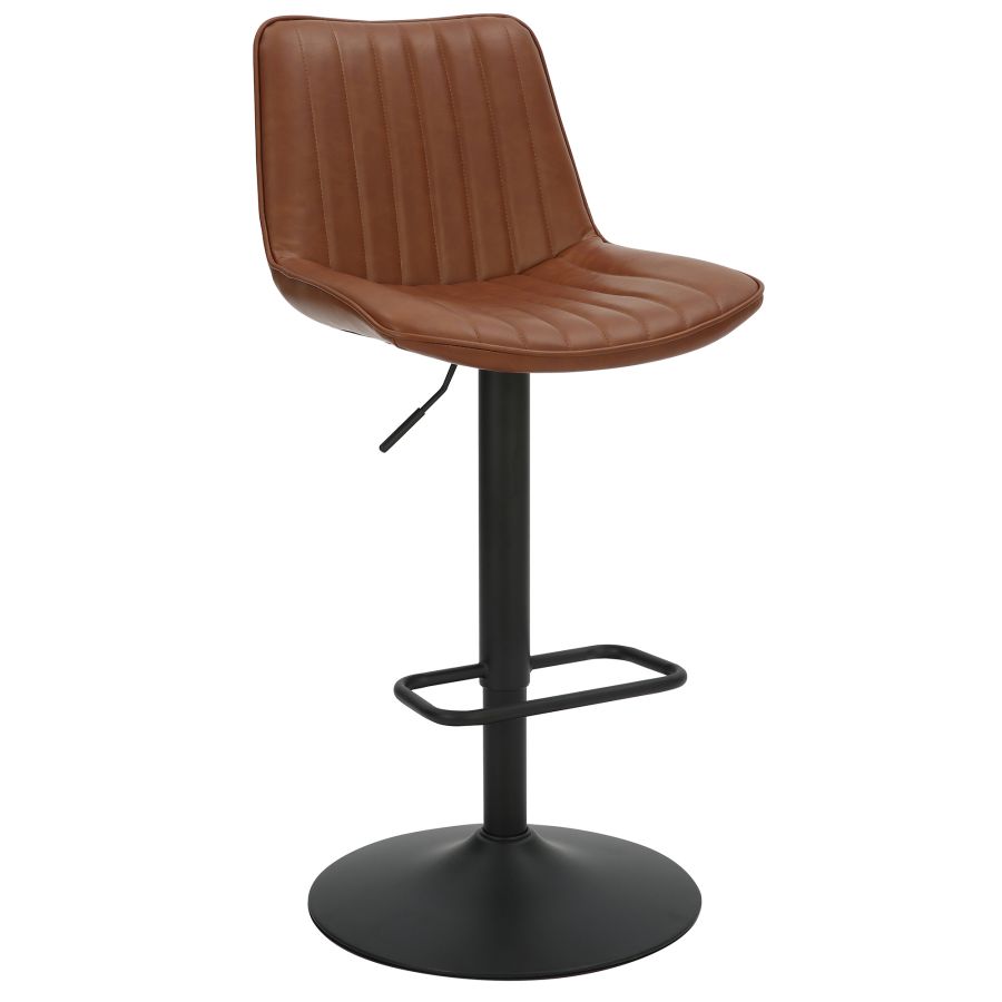 Adjustable Height Air Lift Swivel Stool - Ergonomic Office Chair with Pneumatic Lift for Home & Work - Perfect for Desk Work, Gaming, and Salon Styling