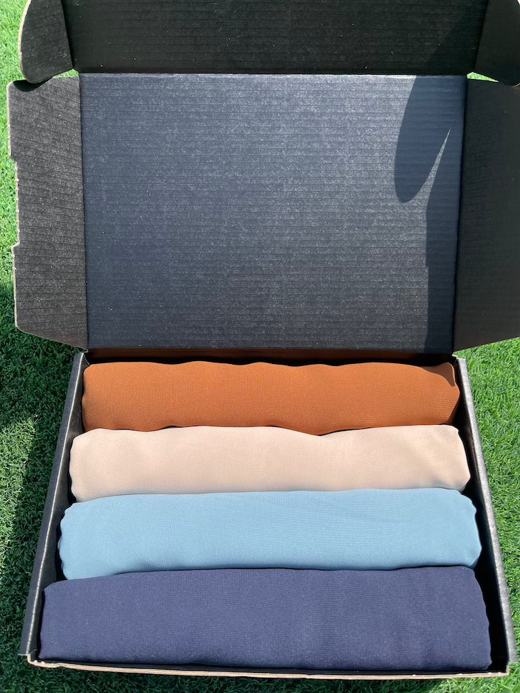 Ember Dusk Chiffon Hijab Set - Lightweight Muslim Scarf for Women - Perfect for Prayer, Daily Wear & Special Occasions