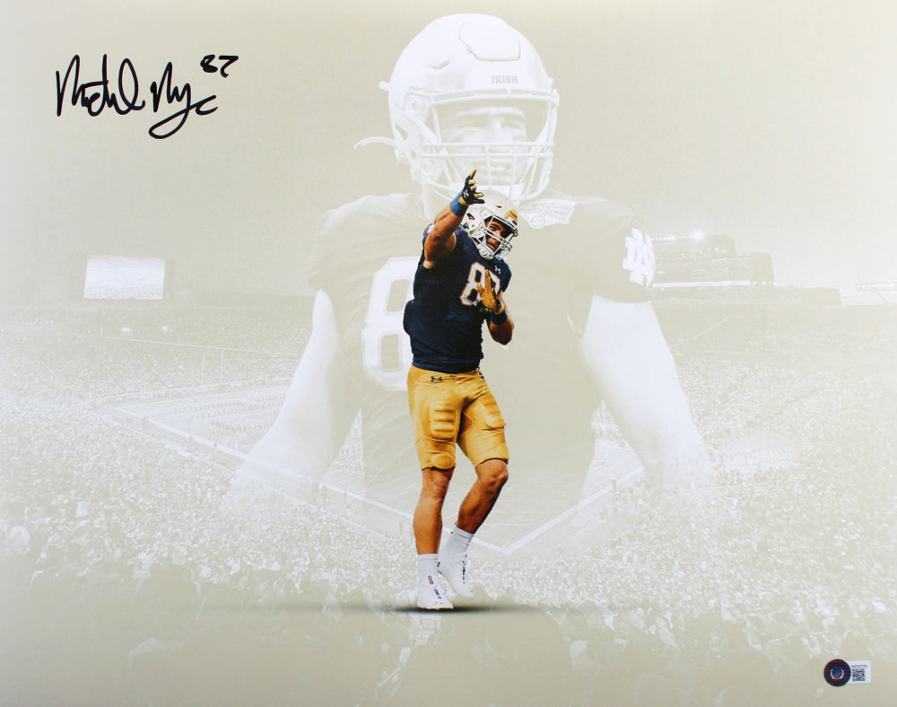 Michael Mayer Autographed Notre Dame Football 16x20 Photo Collage - Signed Memorabilia for Sports Fans & Collectors - Perfect for Man Cave, Game Room Decor or Gift for Football Enthusiasts