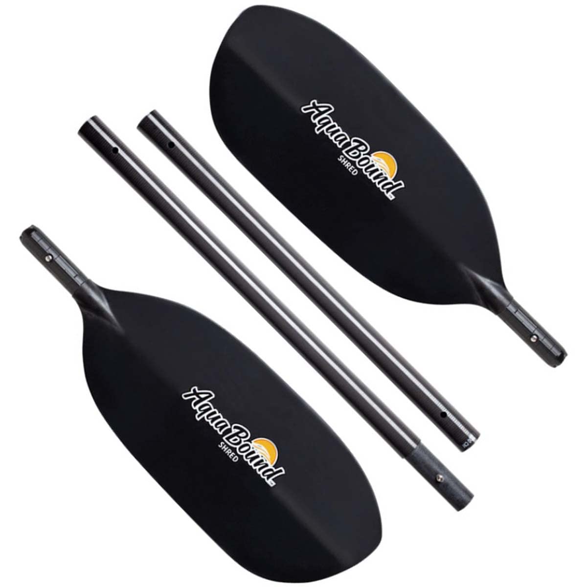 AQUA BOUND Carbon Shred 4-Piece Breakdown Kayak Paddle - Lightweight Carbon Fiber Kayaking Paddle for Touring & Recreational Use - Perfect for Travel, Camping & Water Sports Adventures