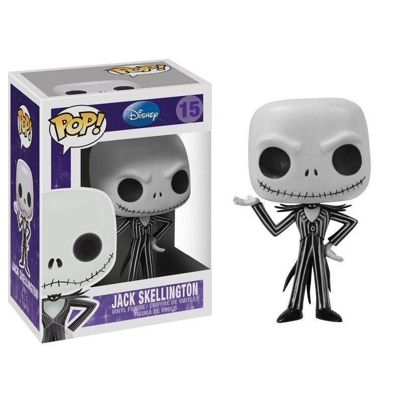Disney Pop! Vinyl Figure Jack Skellington - The Nightmare Before Christmas Series 2 Collectible Toy (15cm) - Perfect for Halloween Decor, Christmas Display & Disney Movie Fans Collection