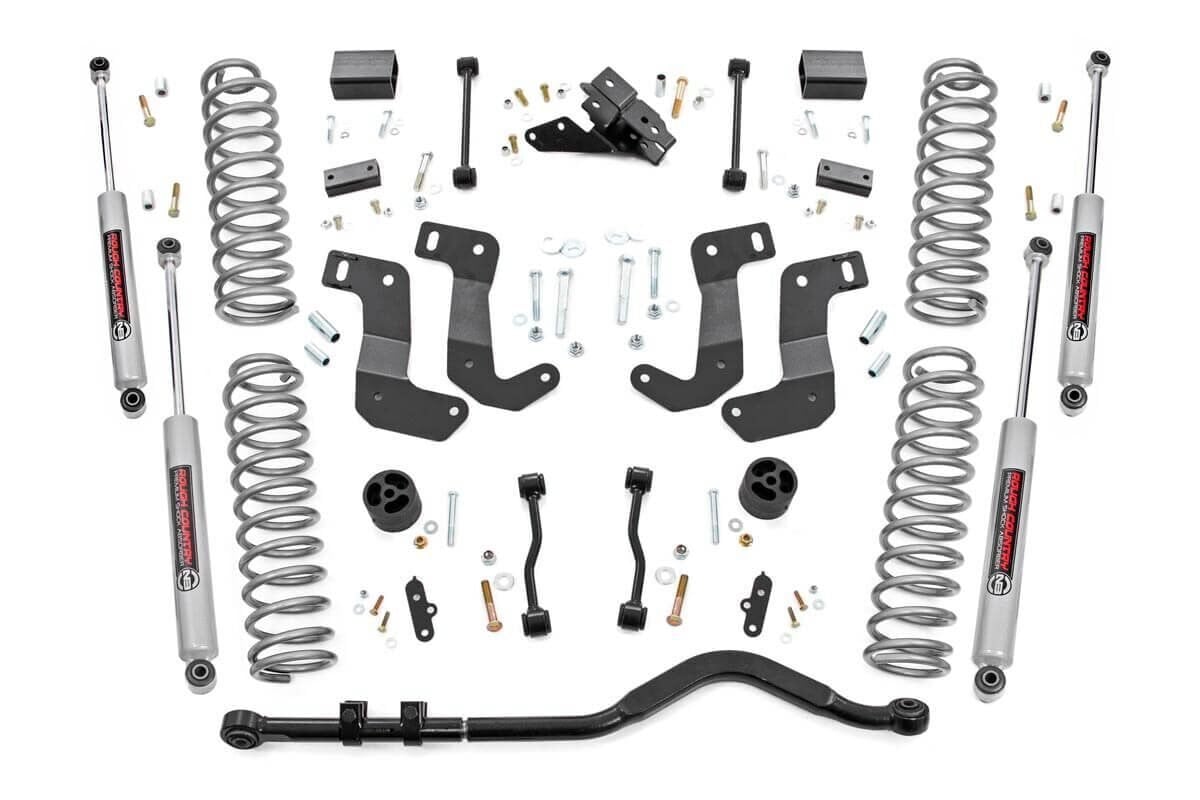 3.5 Inch Lift Kit with C/A Drop for Jeep Wrangler JL 2 Door 4WD (2018-2023) - Heavy Duty Off-Road Suspension Upgrade for Enhanced Performance & Ground Clearance | Perfect for Rock Crawling, Overlanding & Trail Adventures