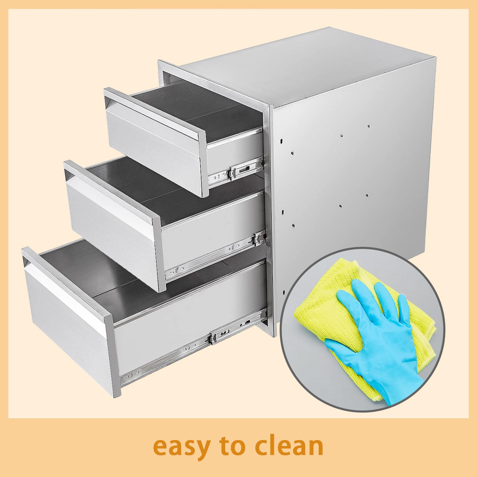 Stainless Steel Outdoor Kitchen Drawers 16