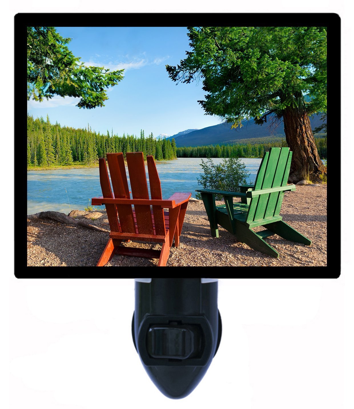 LED Night Light for Camping - Beautiful Lake View Landscape Light for Summer Outdoor Adventures | Perfect for Tents, Patios, and Backyard Decor