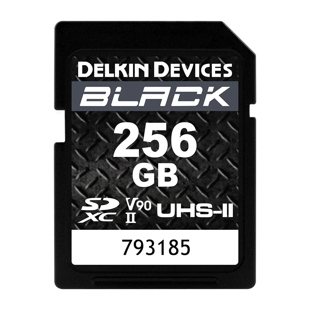 Delkin Devices BLACK UHS II Rugged SD Card 256GB - High-Speed Memory Card for DSLR Cameras, 4K Video Recording & Outdoor Photography