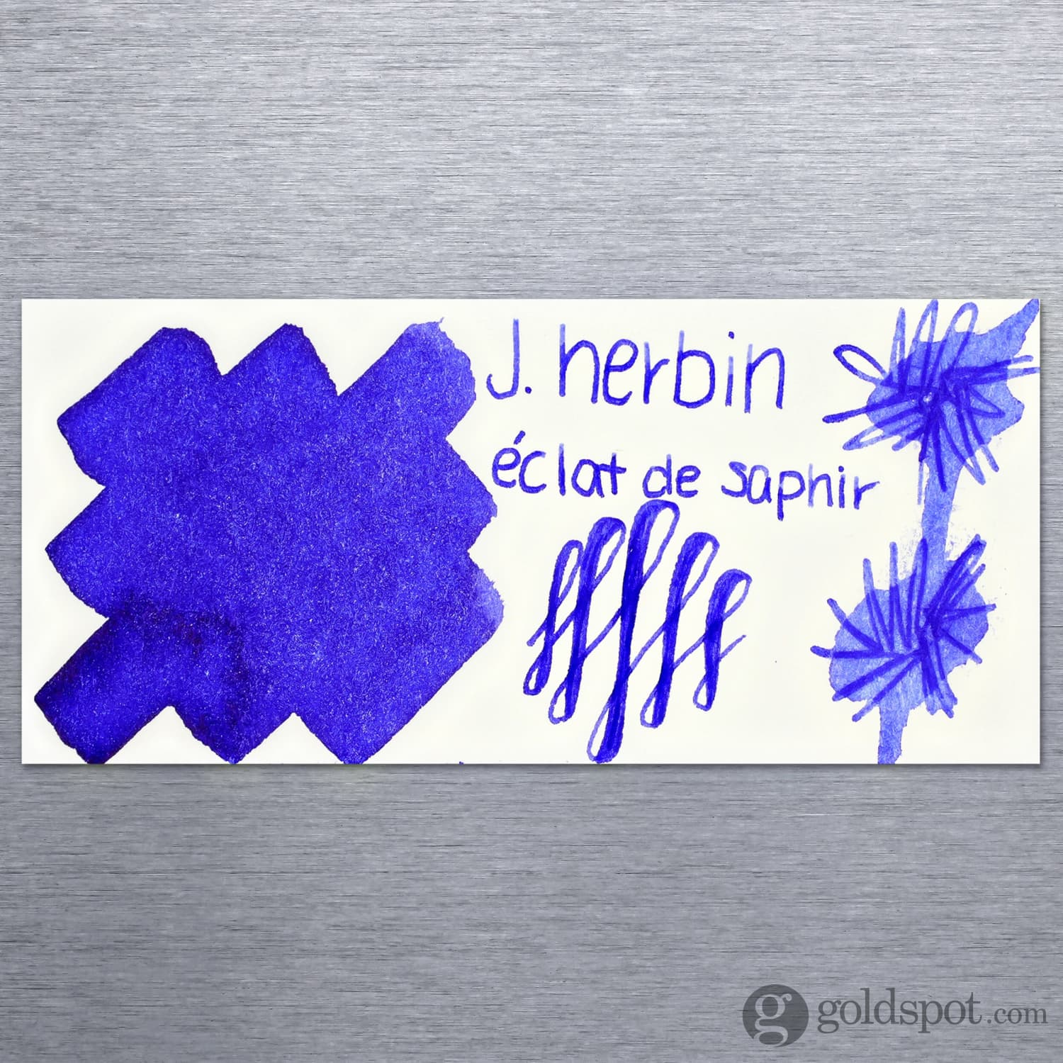 J. Herbin Eclat de Saphir Sapphire Blue Fountain Pen Ink - 30ml Bottle & Cartridges Set for Calligraphy, Journaling & Letter Writing - Premium French Ink for Smooth Writing Experience