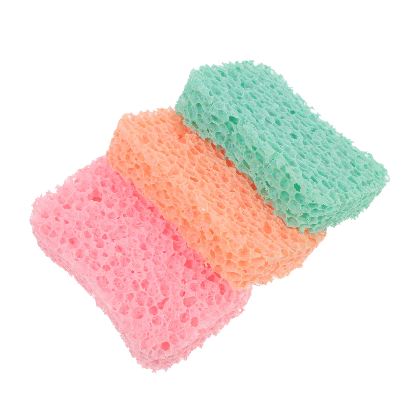 Beautifufu 3-Pack Baby Bath Sponges - Soft Loofah Scrubber for Gentle Hair & Body Wash, Exfoliating Shower Sponge for Sensitive Skin - Perfect for Newborns, Toddlers & Kids Bath Time