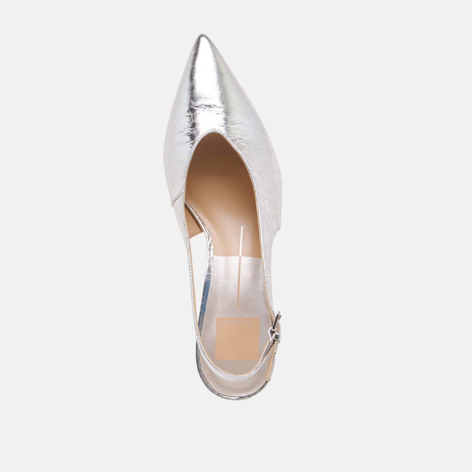 ALENNA Women's Silver Distressed Leather Heels - Stylish High Heel Pumps for Parties, Weddings & Evening Events