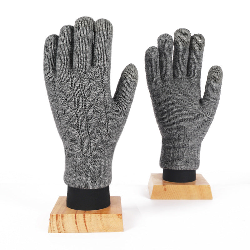 Warm Fleece Touch Screen Knitted Gloves for Winter - Soft Thermal Texting Gloves for Smartphones - Perfect for Outdoor Activities, Running, Hiking & Commuting