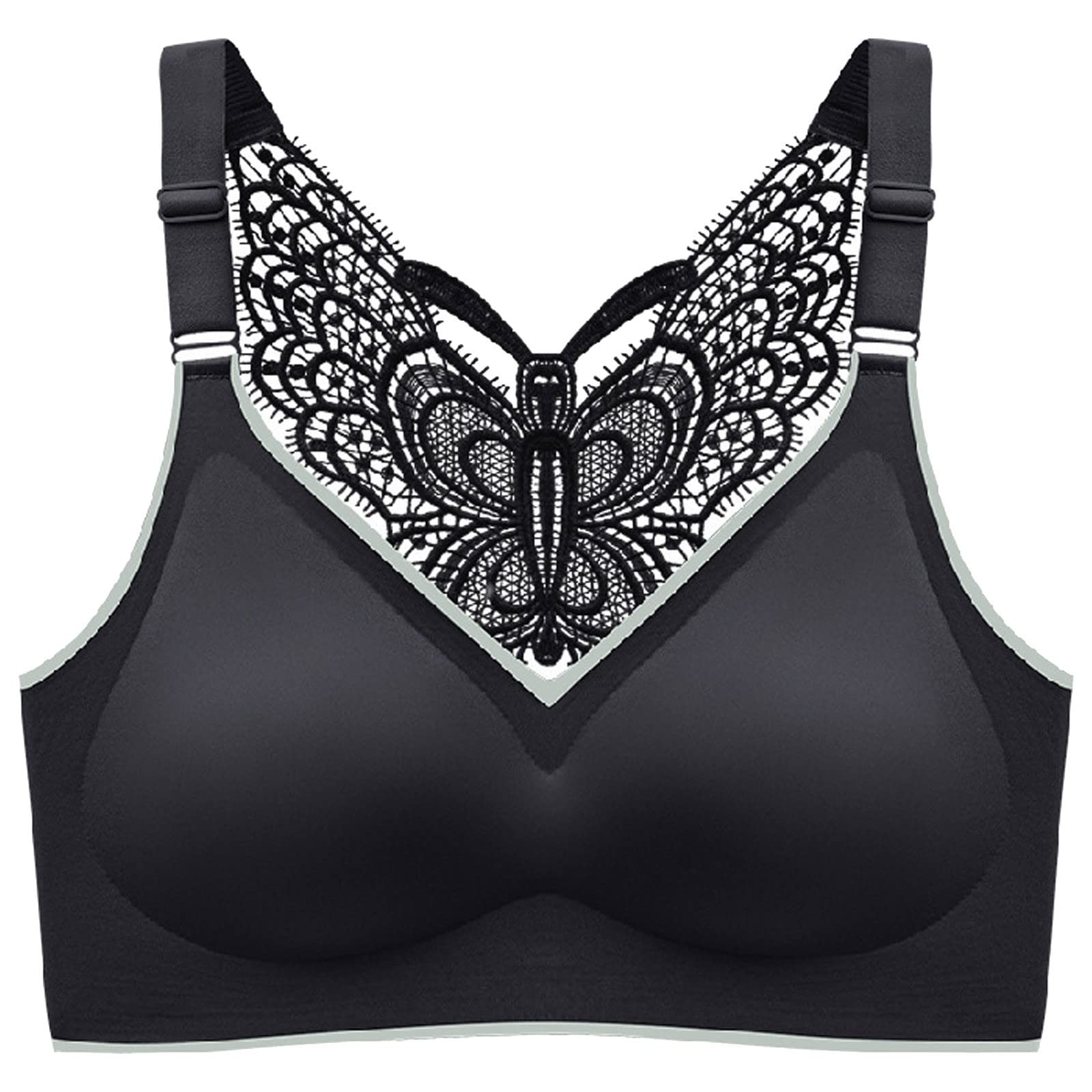 3-Pack Women's Sexy Butterfly Back Tank Tops - Wireless Sports Bra & Lingerie Vest for Yoga, Gym & Everyday Wear