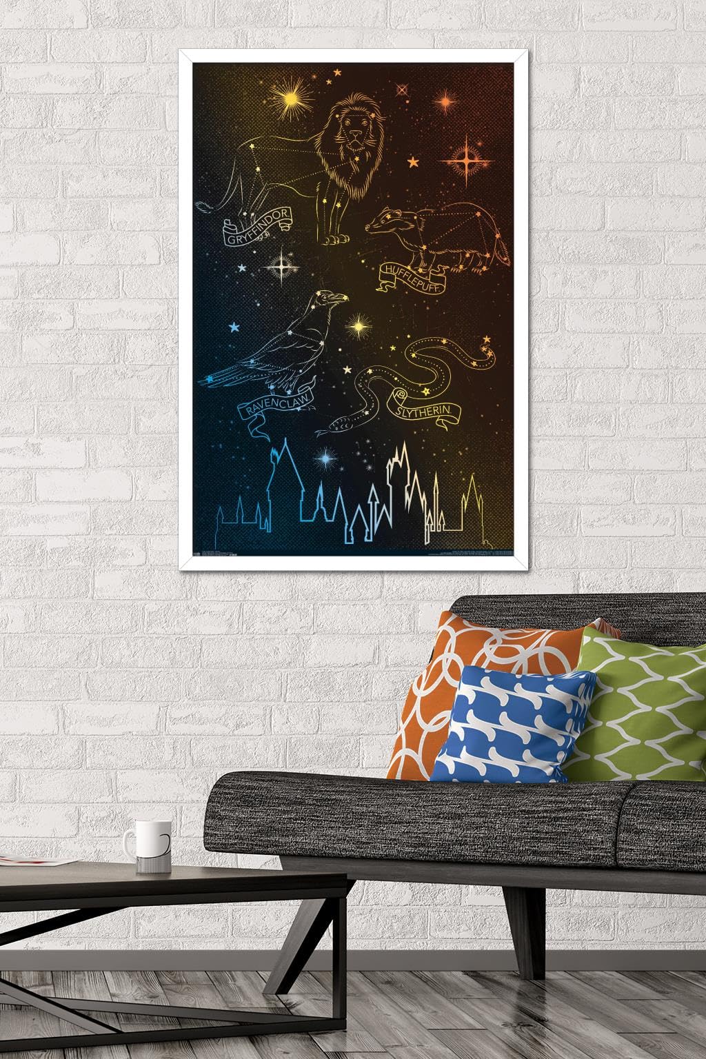 Trends International The Wizarding World: Harry Potter - Houses in the Stars Wall Poster, 22.375