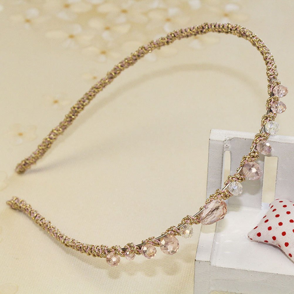 7PCS Crystal Beaded Headbands Set for Women & Girls - Sparkling Rhinestone Hair Accessories for Parties, Weddings & Special Occasions