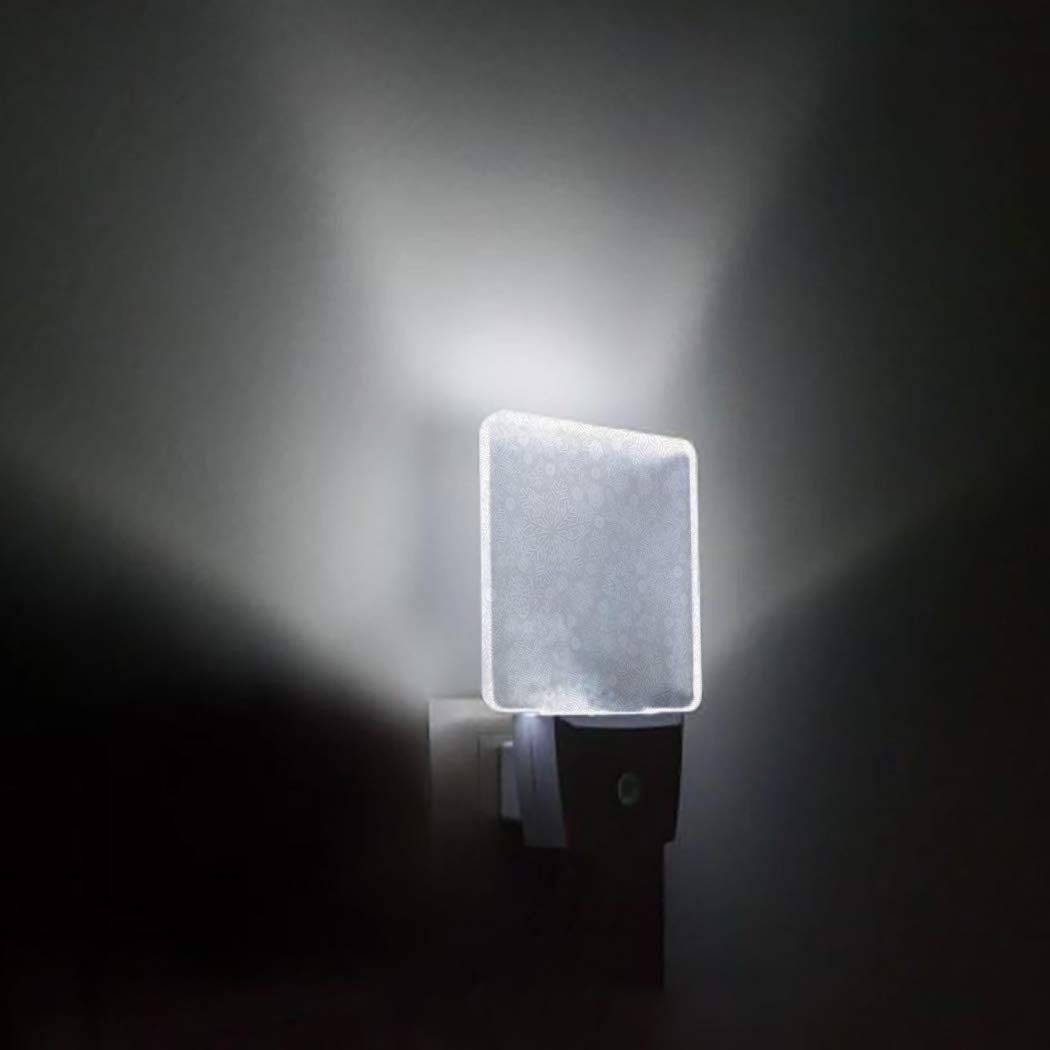Snowflake LED Night Light Plug-in with Dusk-to-Dawn Sensor - Grey Christmas Decorative Light for Kids Room, Nursery, Bedroom, Bathroom, Hallway & Stairs - Perfect for Nighttime Safety and Cozy Home Decor