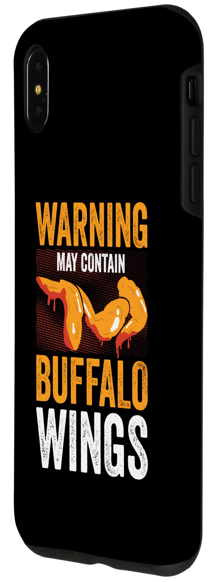 iPhone XS Max Case with Buffalo Wings & Fried Chicken Design - Perfect for Hot Wing Lovers & Food-Themed Accessories