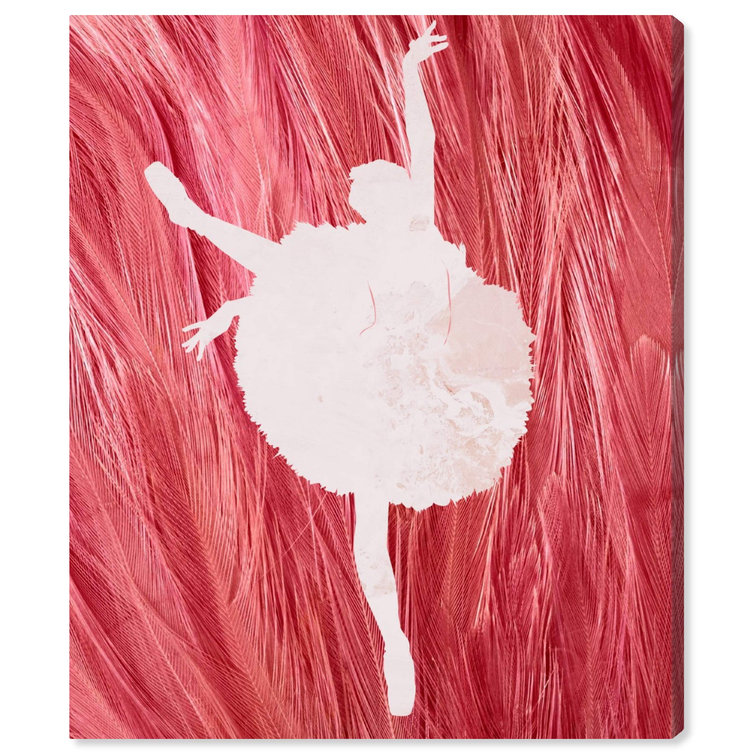 Oliver Gal Artist Co. Ballerina Dance Wall Art Canvas Print - Pink Home Decor 36x45 Inches - Perfect for Living Room, Bedroom & Dance Studio Decorations
