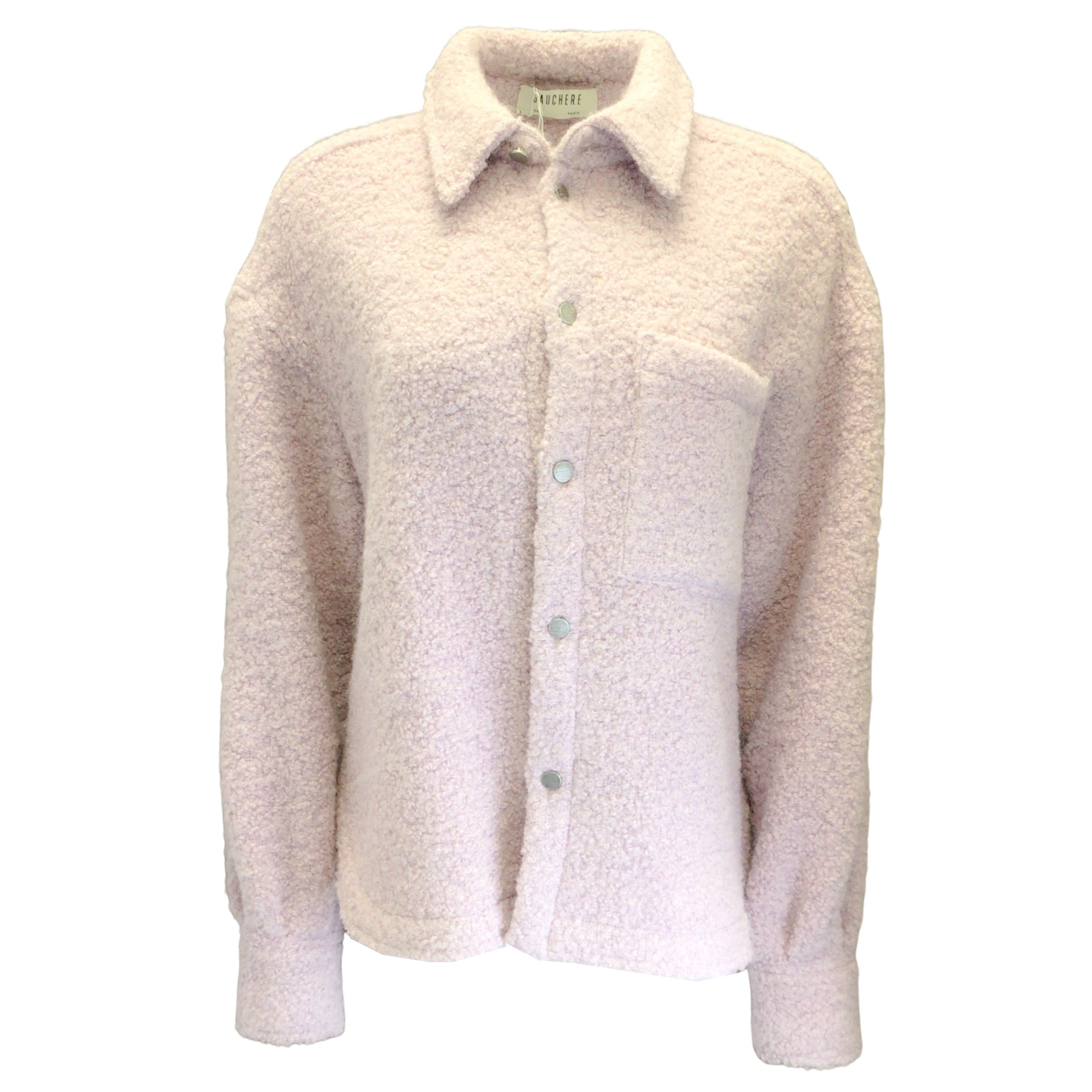 Stylish Gauchere Purple Alpaca and Wool Jacket for Women - Warm Winter Coat for Outdoor Activities and Casual Wear