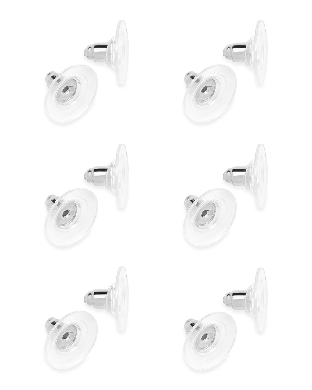 Secure Lifting Earring Backs for Heavy Earrings (6 Pairs) - Perfect for Dangling, Hoop, and Statement Earrings to Prevent Loss