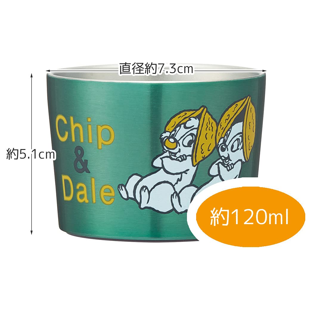 Disney Chip & Dale Stainless Steel Vacuum Insulated Ice Cups - 4.2 fl oz (120ml) - Double Wall Insulation for Cold Drinks - Perfect for Kids Parties, Picnics & Outdoor Adventures