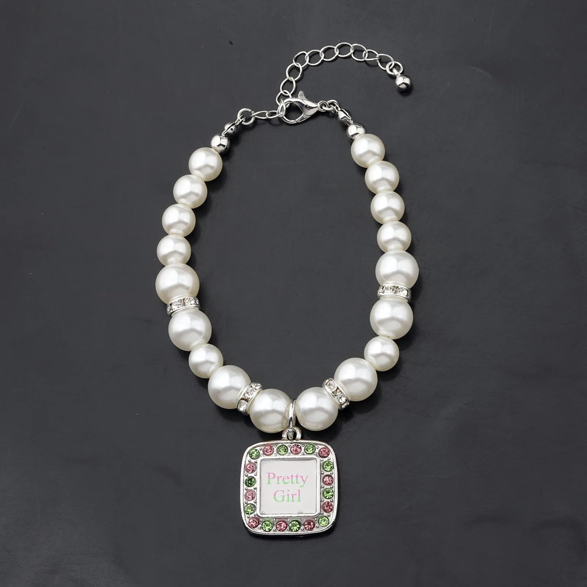 POTIY Pink & Green Sorority Graduation Gift Set - Elegant Pearl Brooch Pin for Women | Perfect for Sorority Events, Graduation Ceremonies & Formal Occasions