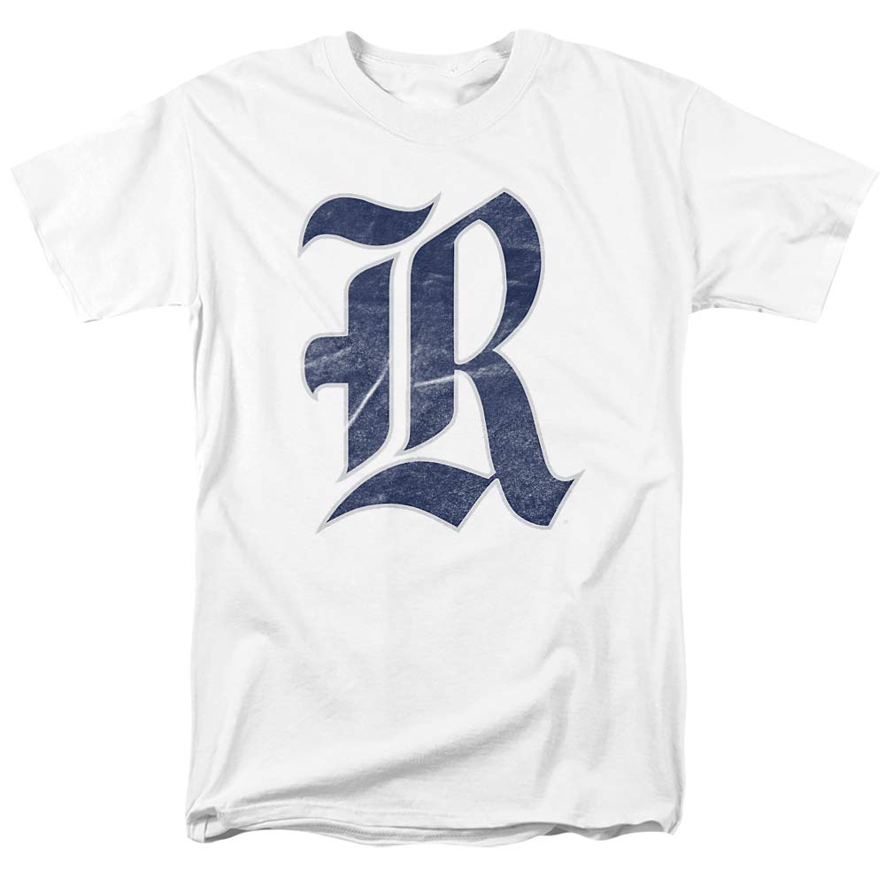 Rice University Official Distressed Unisex T-Shirt - Comfortable Cotton Tee for Men & Women (White, Large) - Perfect for Game Day, Campus Wear & School Spirit