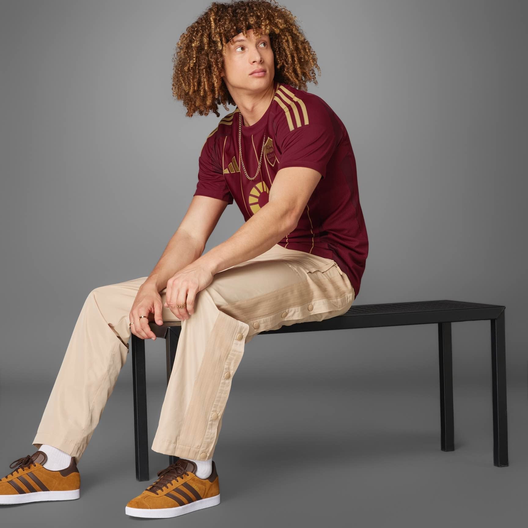 AS Roma 24/25 Home Jersey - Official Football Shirt for Men, Women & Kids - Breathable Performance Soccer Jersey for Match & Training - Perfect for Fans, Gifts & Game Days